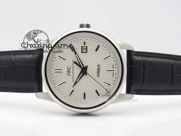 MIROTIME 0814 Ingeniuer St.Laurens SS White Dial MK 1:1 Best Edition On Black Leather Strap A Youthful 7363